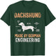 Dachshund German Engineering Art Master Puppy Dachshund T-Shirt - T-Shirt | Forest