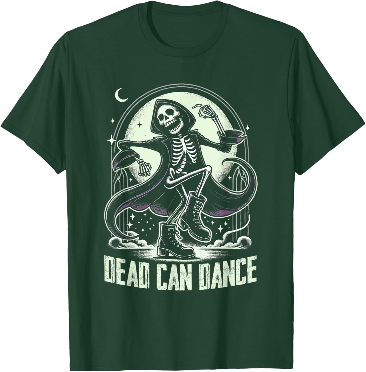 Dark Humor Sayings Dead Can Dance for Gothic Enthusiasts T-Shirt - T-Shirt | Forest
