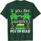 St Patricks day Shamrock Boobs women sexy funny saying T-Shirt - T-Shirt | Forest