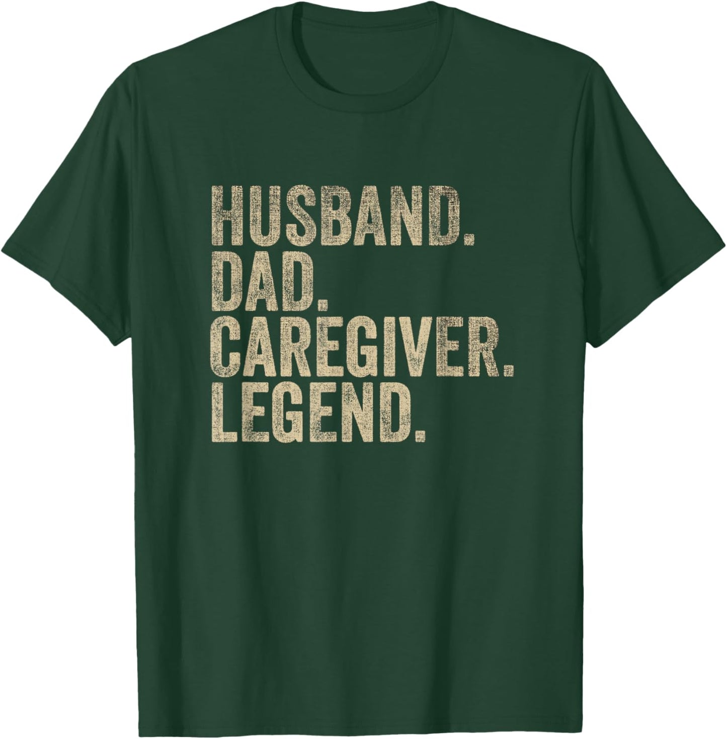 Vintage Father's Day Husband Dad Caregiver Legend Daddy T-Shirt - T-Shirt | Forest