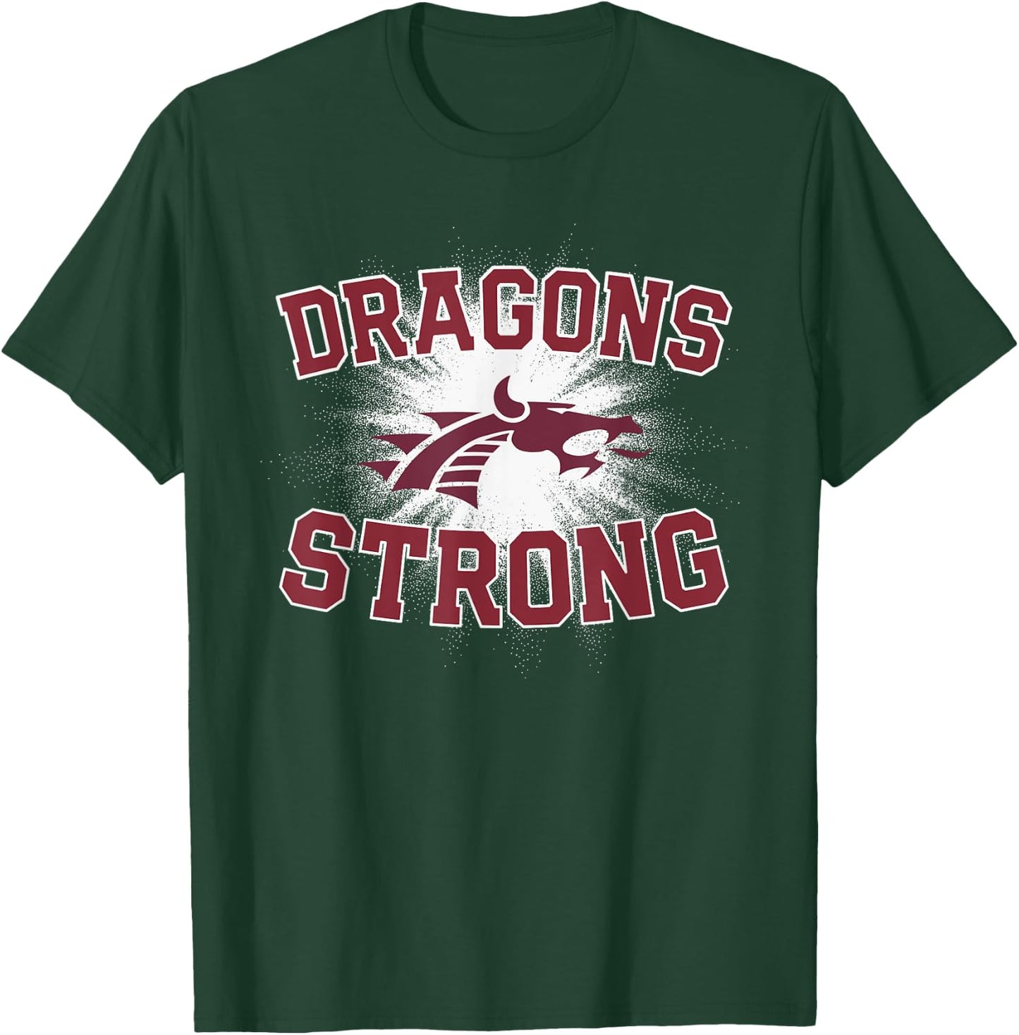 Collierville Dragons Logo Strong Flag HS T-Shirt - T-Shirt | Forest