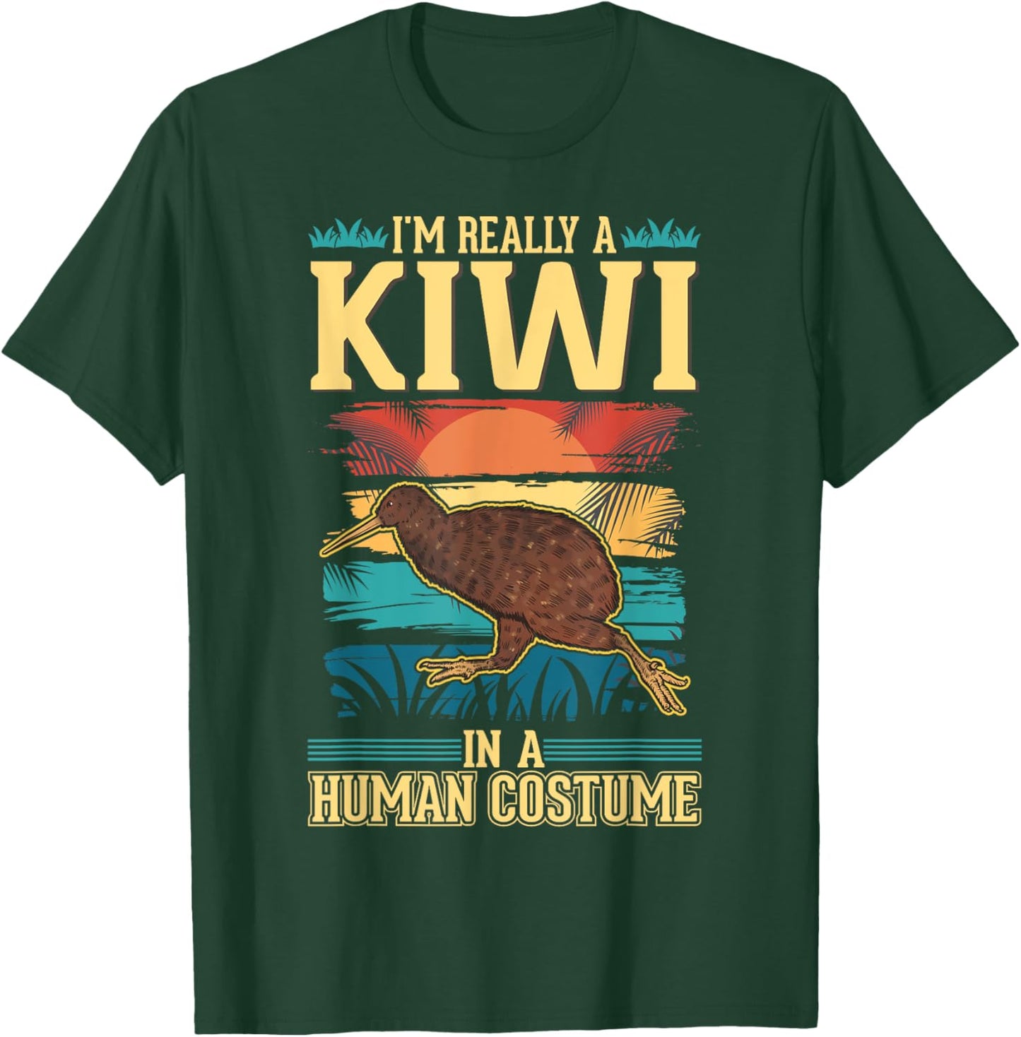 Kiwi Costume Halloween Kiwi Bird T-Shirt - T-Shirt | Forest