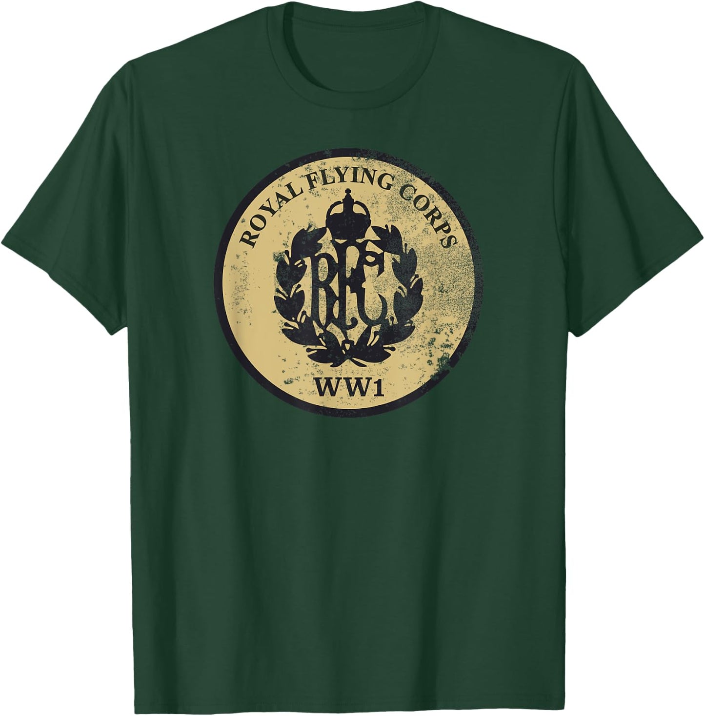 WW1 Royal Flying Corps (distressed) T-Shirt - T-Shirt | Forest
