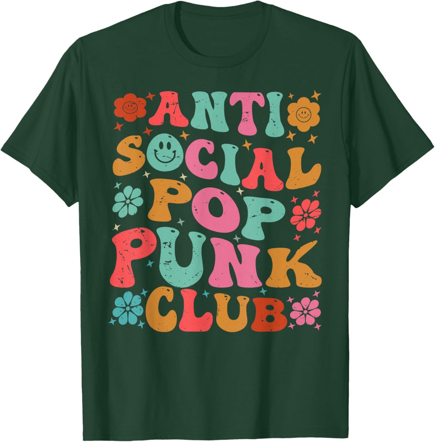 Anti Social Pop Punk Club T-Shirt - T-Shirt | Forest