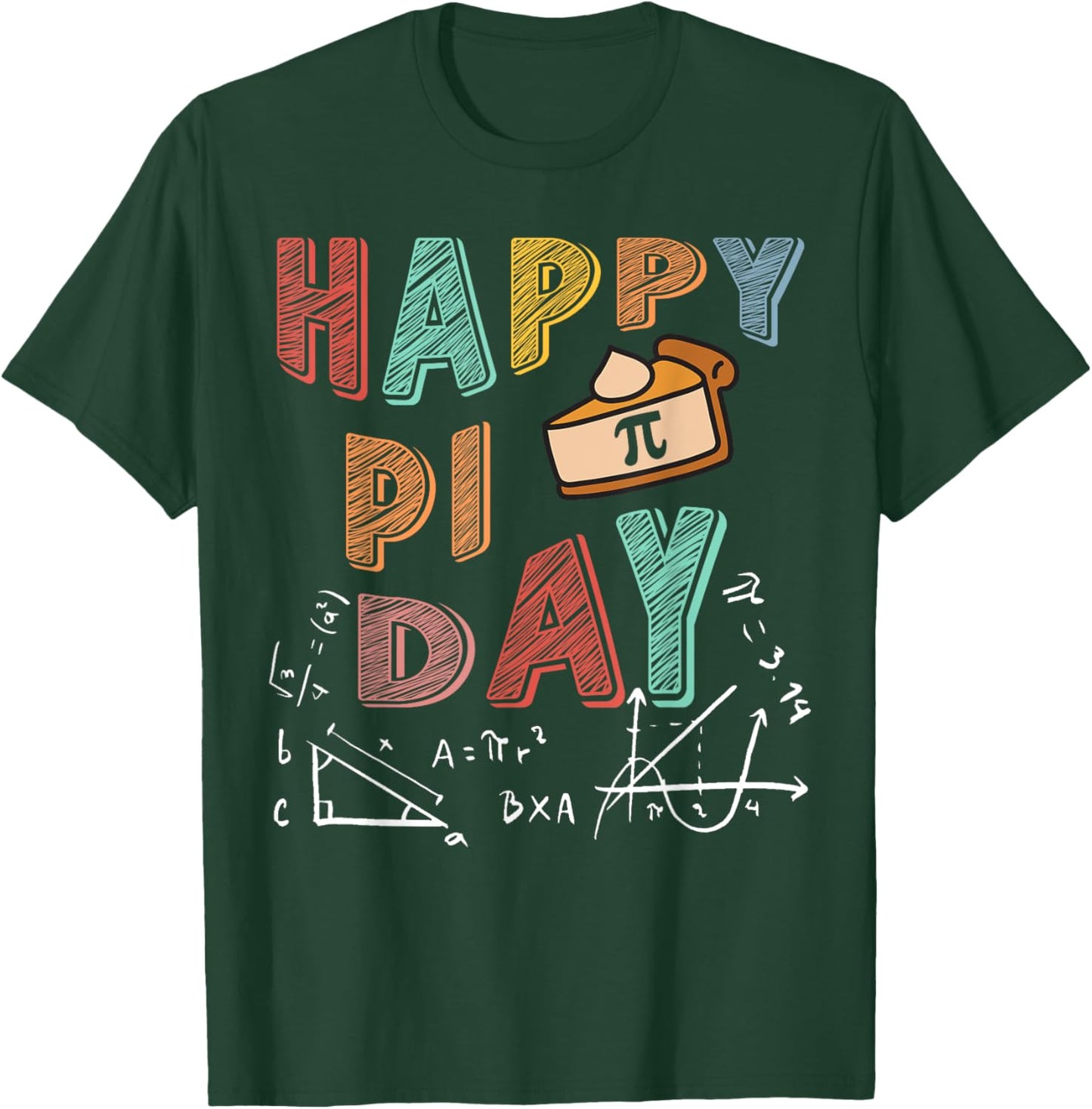 3.14 PI Day Pie Day Pi Symbol For Math Lovers and Kids T-Shirt - T-Shirt | Forest