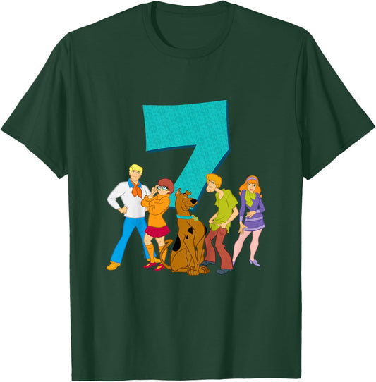 Kids Scooby-Doo 7th Birthday This Meddling Kid is 7 T-Shirt - T-Shirt | Forest