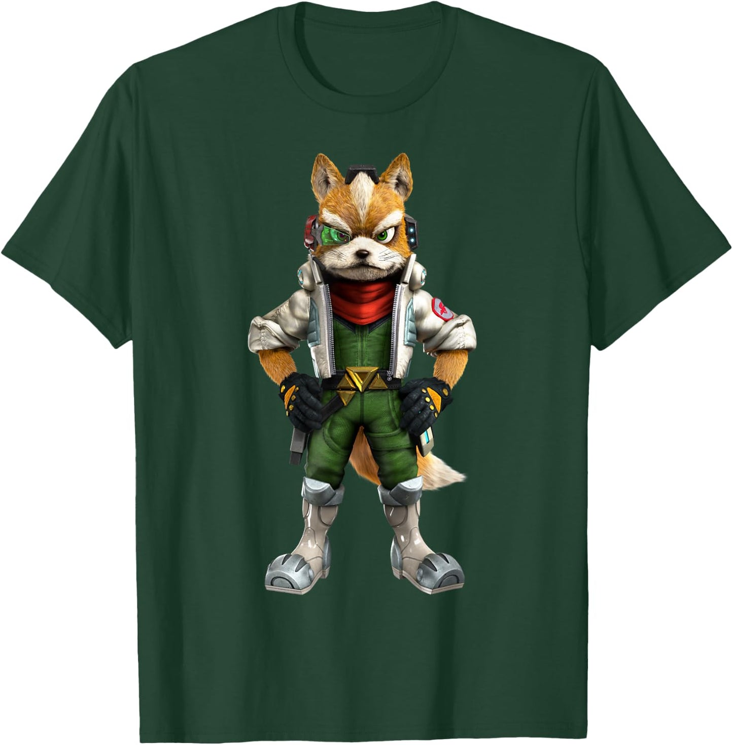 Star Fox Fox McCloud 3D Poster T-Shirt - T-Shirt | Forest
