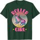 Retro Rollerskates Funny 80's Roller Disco Skating Girl Cool T-Shirt - T-Shirt | Forest
