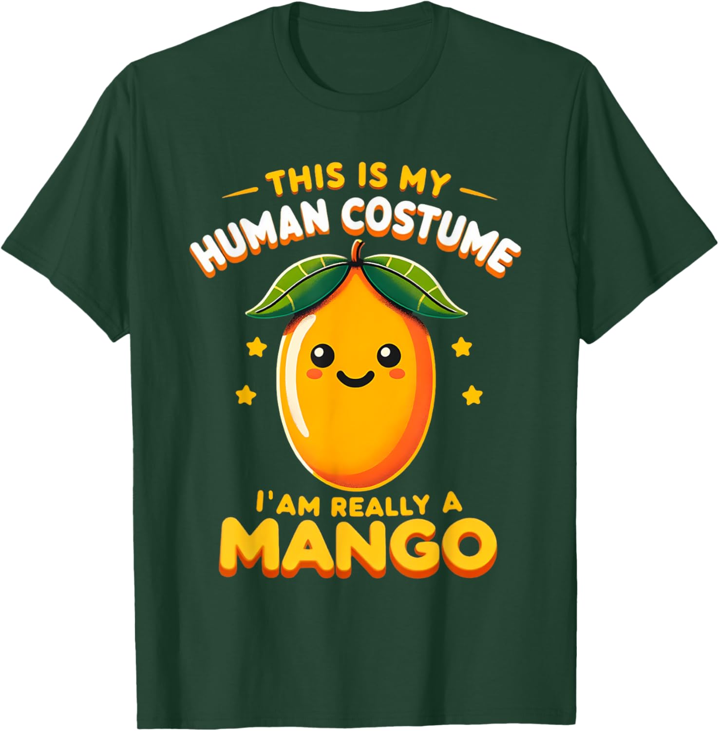 Cute This Is My Human Costume I'm Really A Mango Funny Kids T-Shirt - T-Shirt | Forest