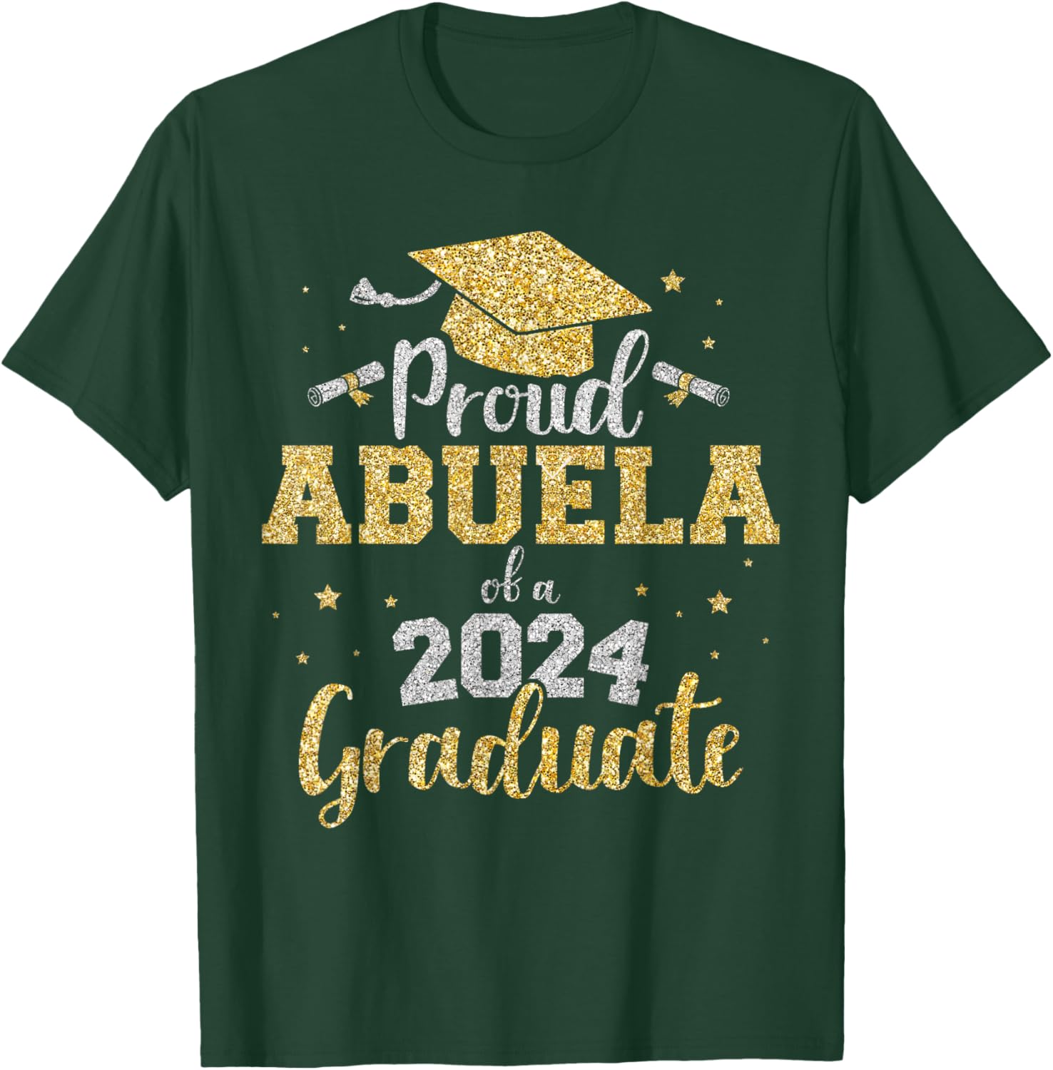 Proud abuela of a class of 2024 graduate senior graduation T-Shirt - T-Shirt | Forest