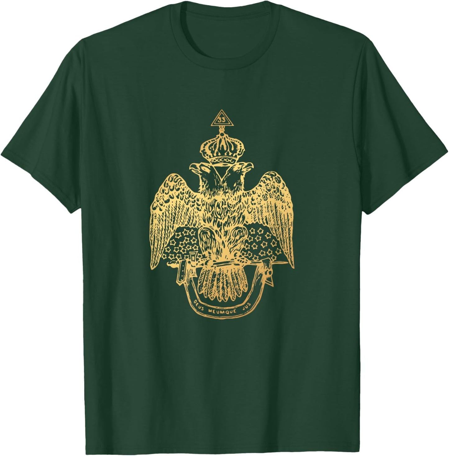 Scottish Rite Eagle 33rd Degree - Freemason Gifts T-Shirt - T-Shirt | Forest