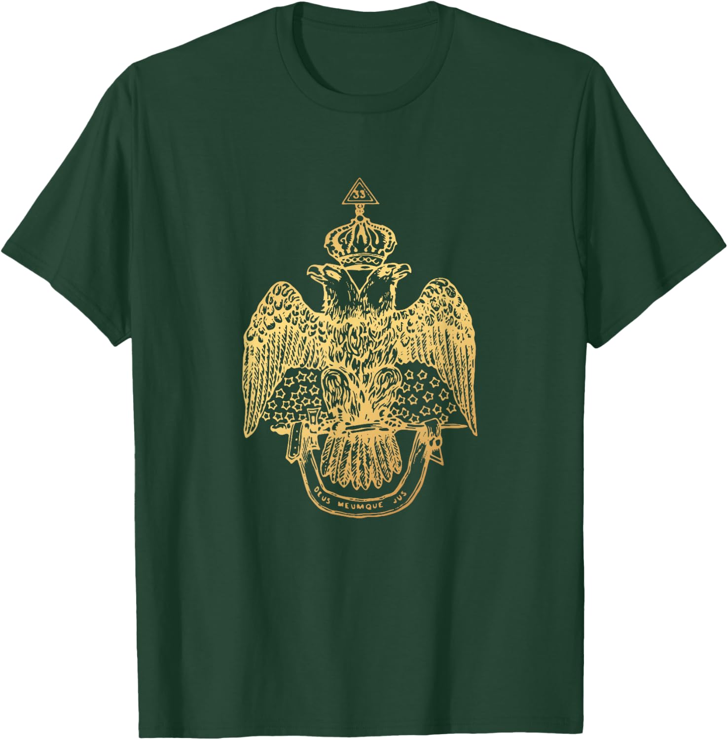 Scottish Rite Eagle 33rd Degree - Freemason Gifts T-Shirt - T-Shirt | Forest