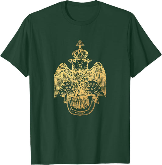 Scottish Rite Eagle 33rd Degree - Freemason Gifts T-Shirt - T-Shirt | Forest