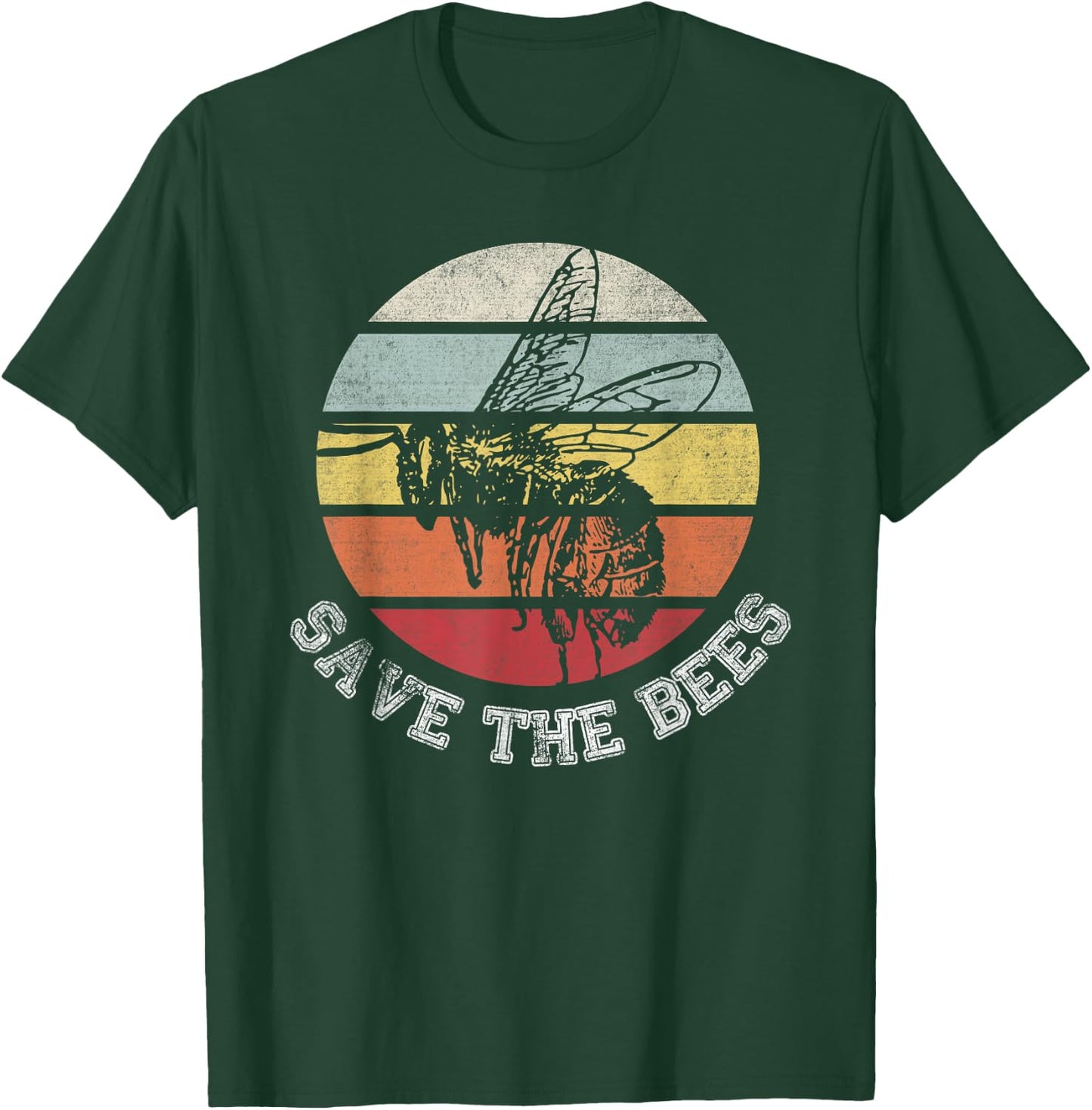 Distressed graphic honey bee lovers shirts for beekeeper T-Shirt - T-Shirt | Forest