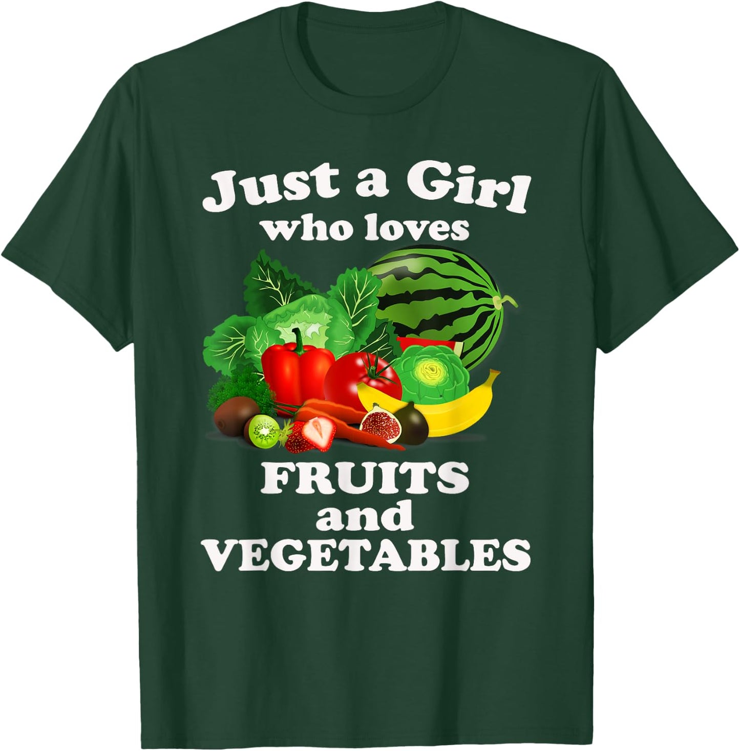 Fruits Vegetables Girls Toddlers Costume & Gardening Veggies T-Shirt - T-Shirt | Forest