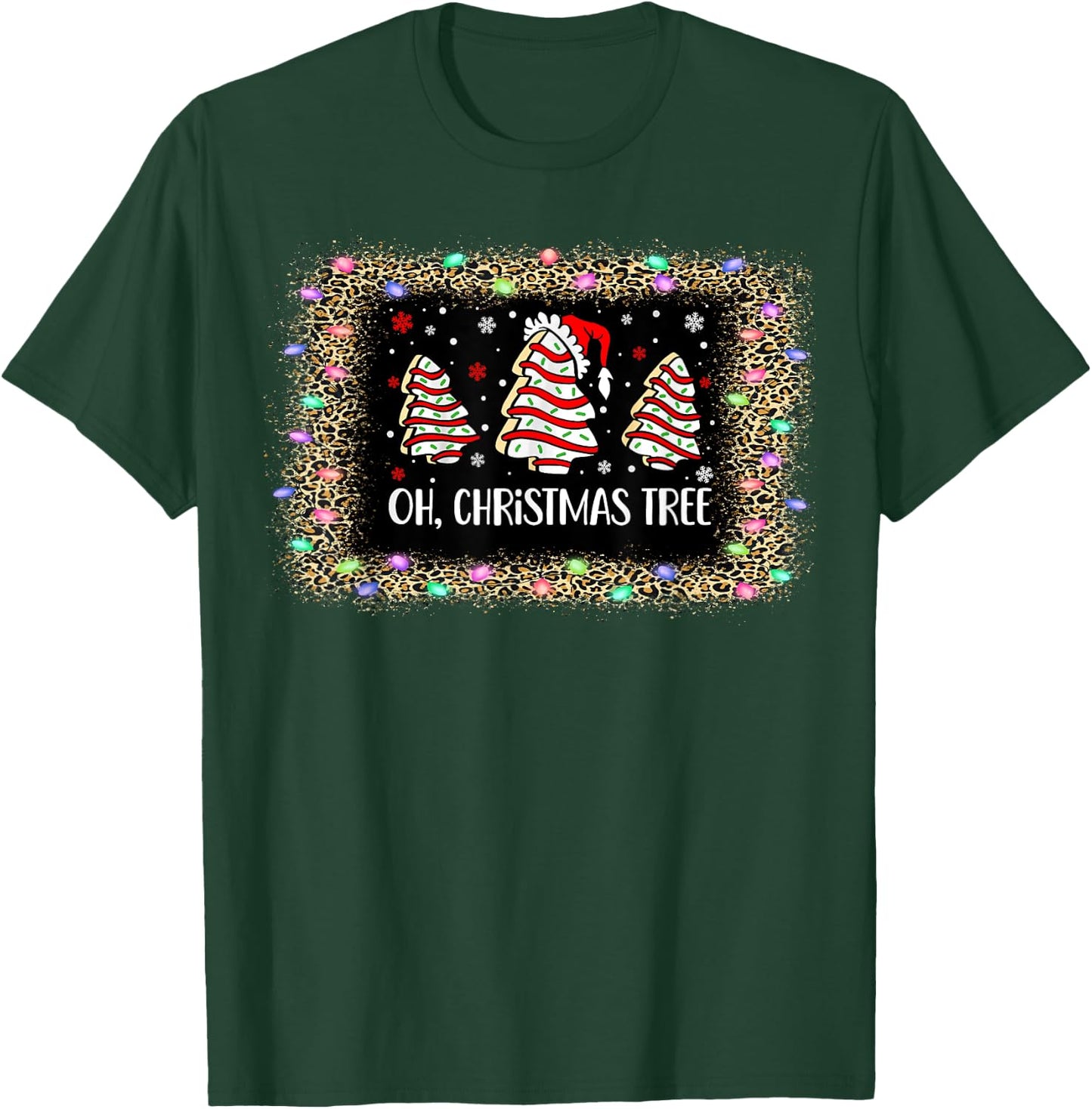 Groovy Oh Christmas Tree Cakes Debbie Becky Jen Cake Lovers T-Shirt - T-Shirt | Forest