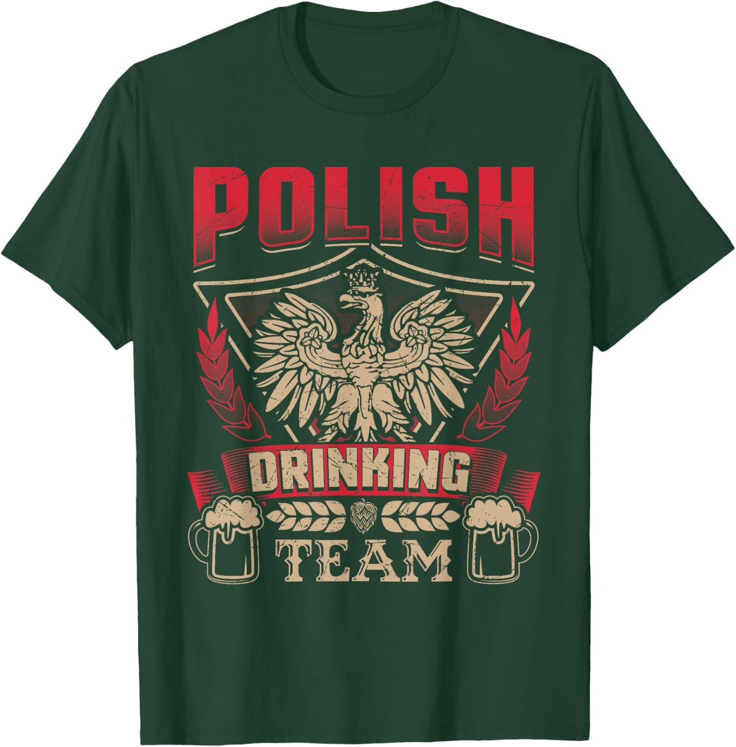 Dyngus Day Polish Beer Poland Pride Falcon Eagle Drinking T-Shirt - T-Shirt | Forest
