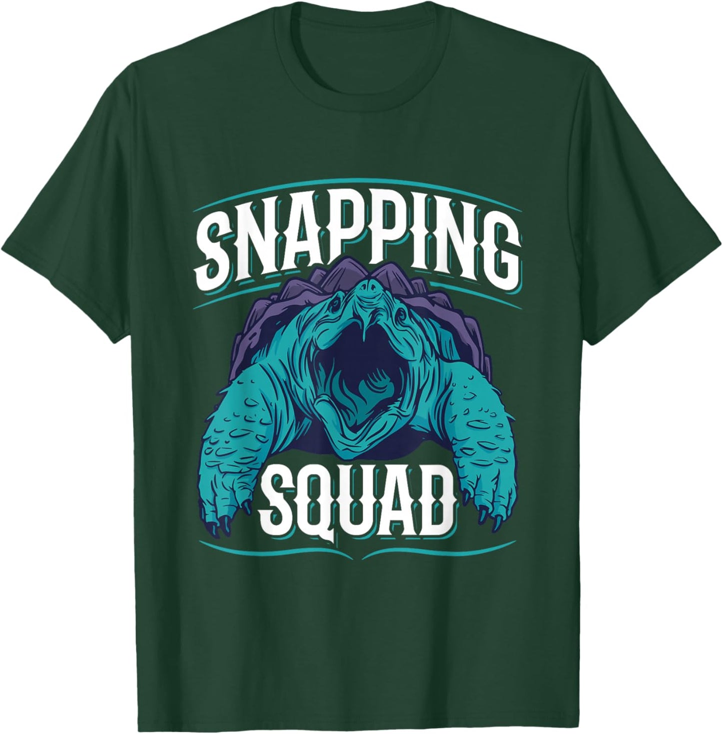Snapping Squad Design for an Alligator snapping turtle lover T-Shirt - T-Shirt | Forest