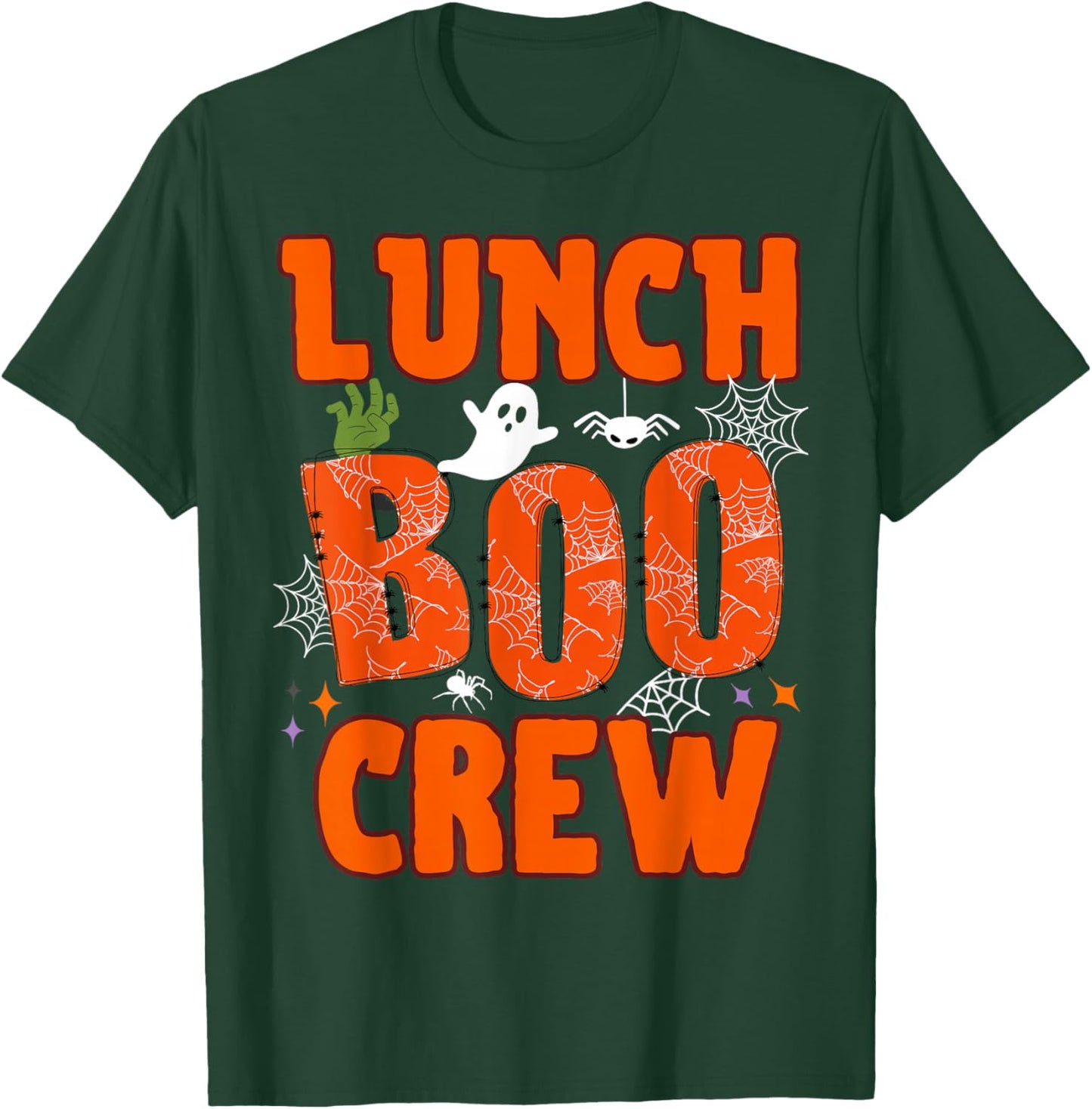 Lunch Lady Boo Crew Cafeteria Halloween Costume Matching T-Shirt - T-Shirt | Forest