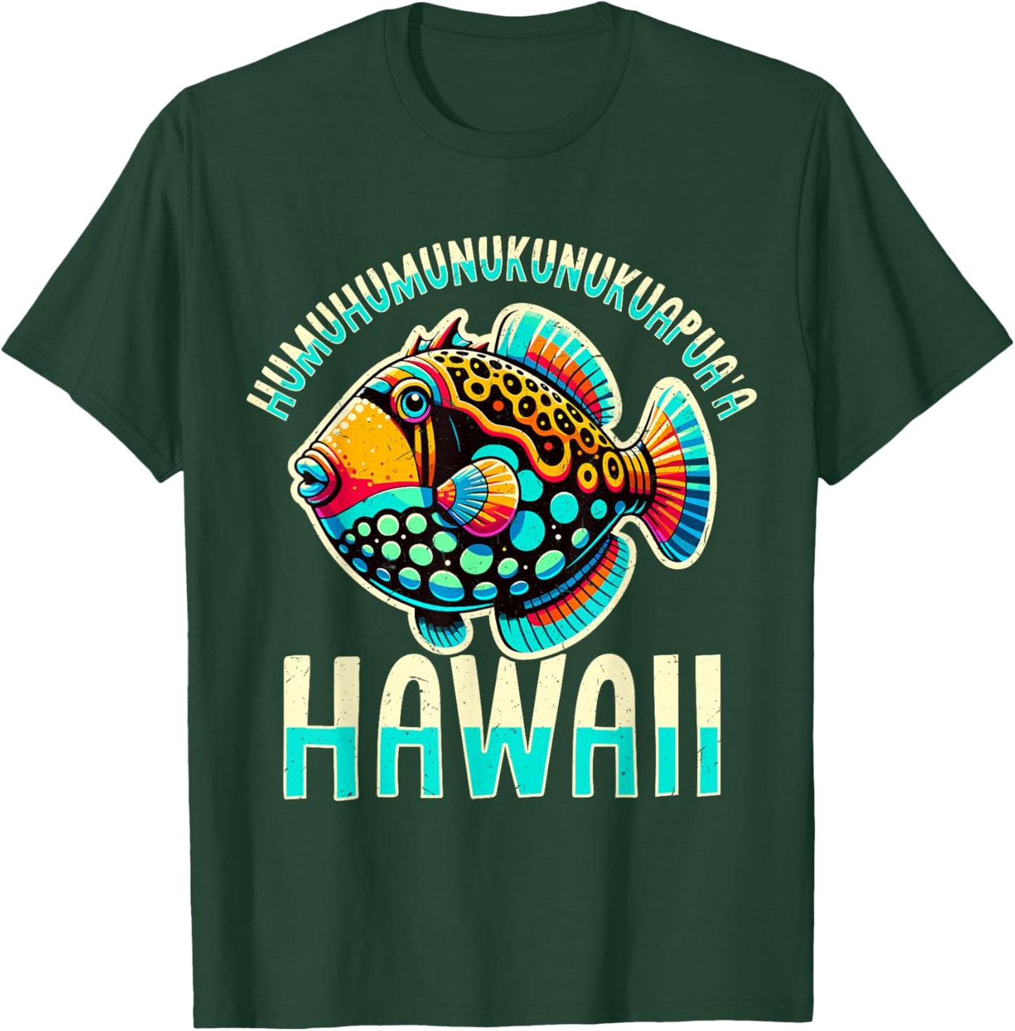 Humuhumunukunukuapua'a Reef Triggerfish Hawaiian Fish T-Shirt - T-Shirt | Forest