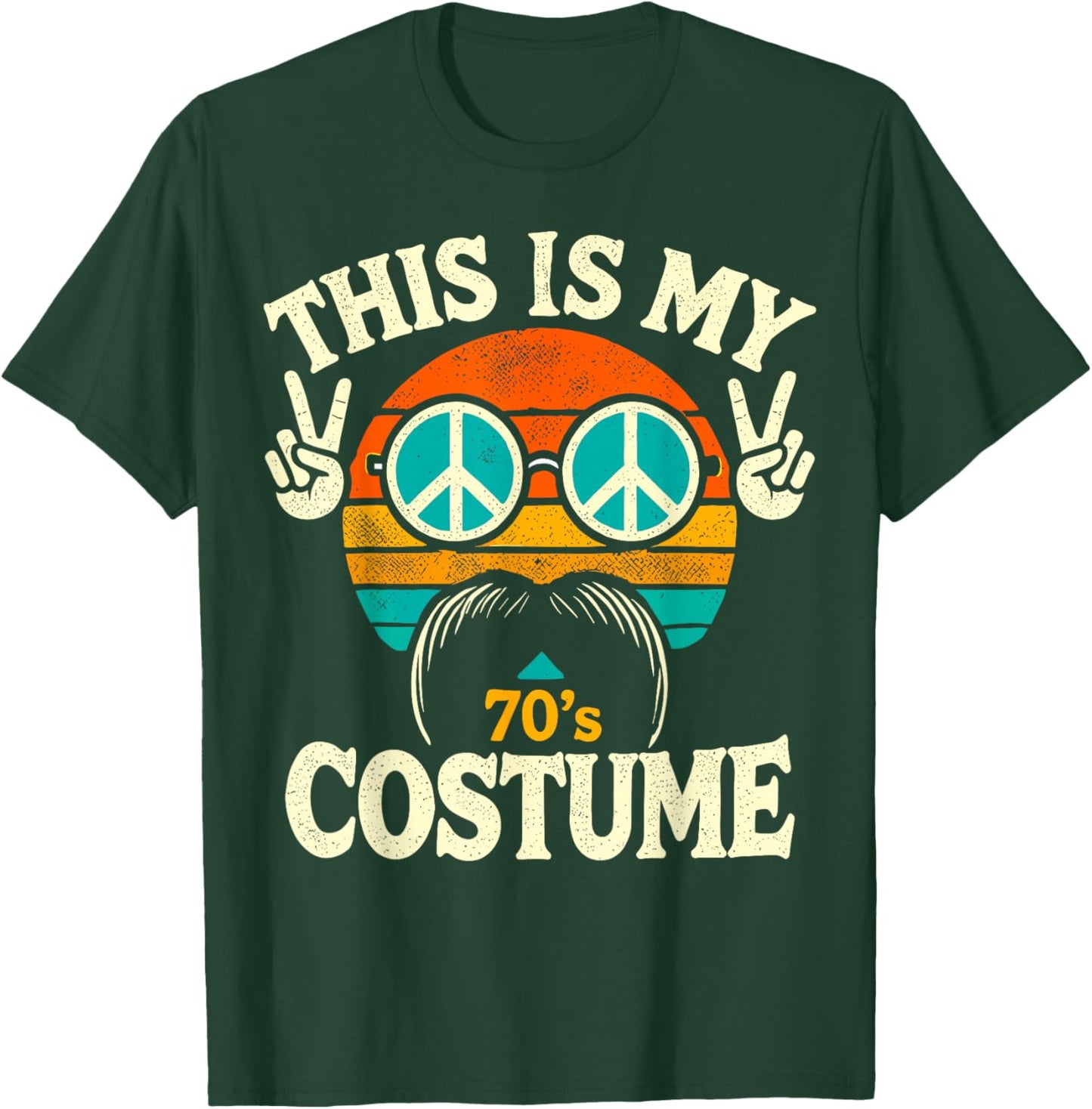 This Is My 70s Costume 70 Styles 70's Disco 1970s T-Shirt - T-Shirt | Forest