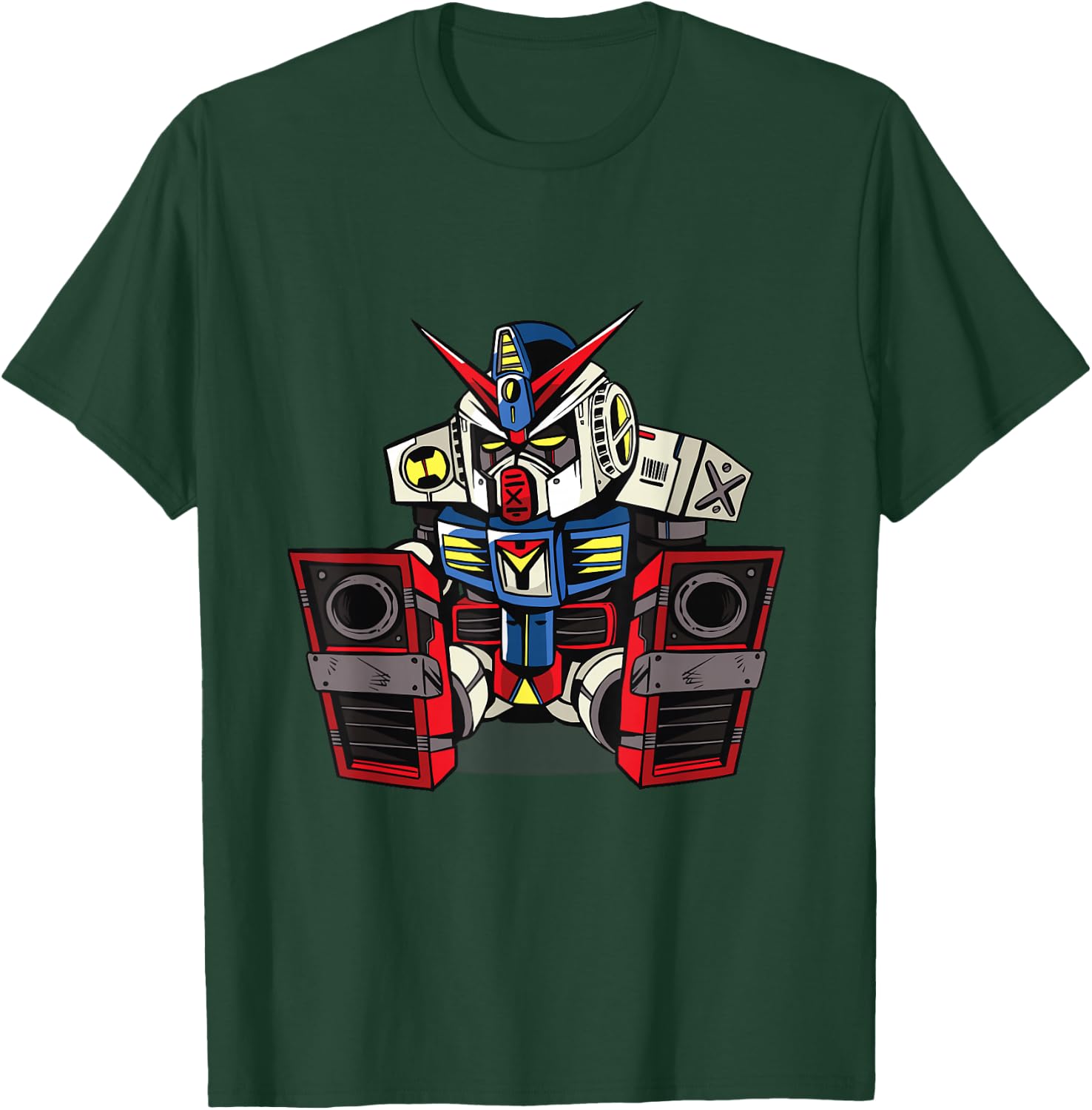Sleepy Mecha Robot Science Fiction Anime T-Shirt - T-Shirt | Forest