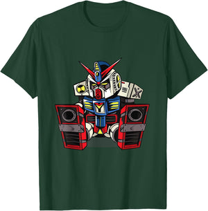 Sleepy Mecha Robot Science Fiction Anime T-Shirt - T-Shirt | Forest