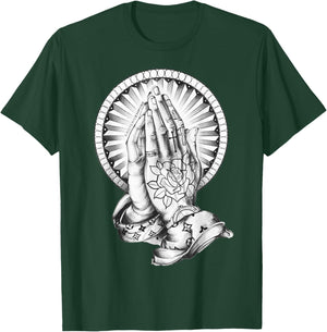 Tattoo Praying Hands x Praying Hands Tattoo Flash T-Shirt - T-Shirt | Forest