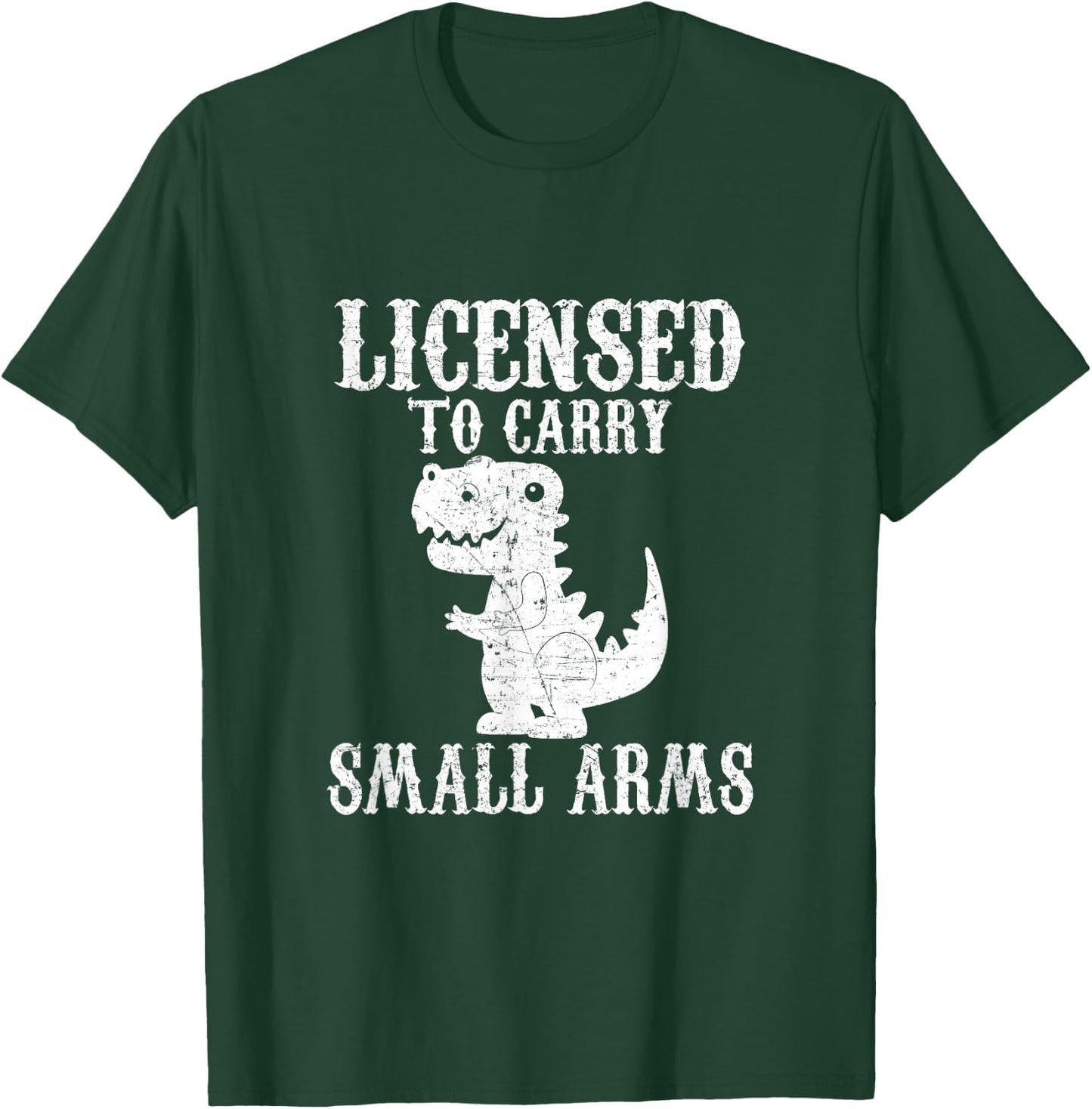 Shooter Cannon Rifle Bullet Licensed to Carry Small Arms T-Shirt - T-Shirt | Forest