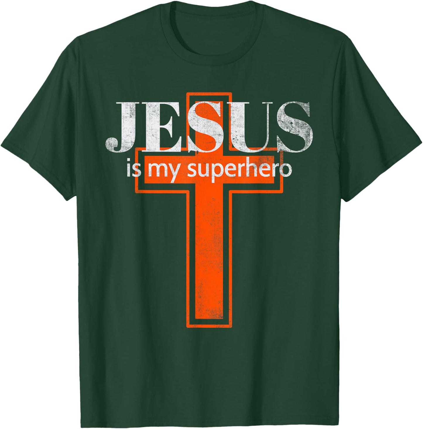 Jesus Is My Superhero Cute Powerful Christian T-Shirt - T-Shirt | Forest