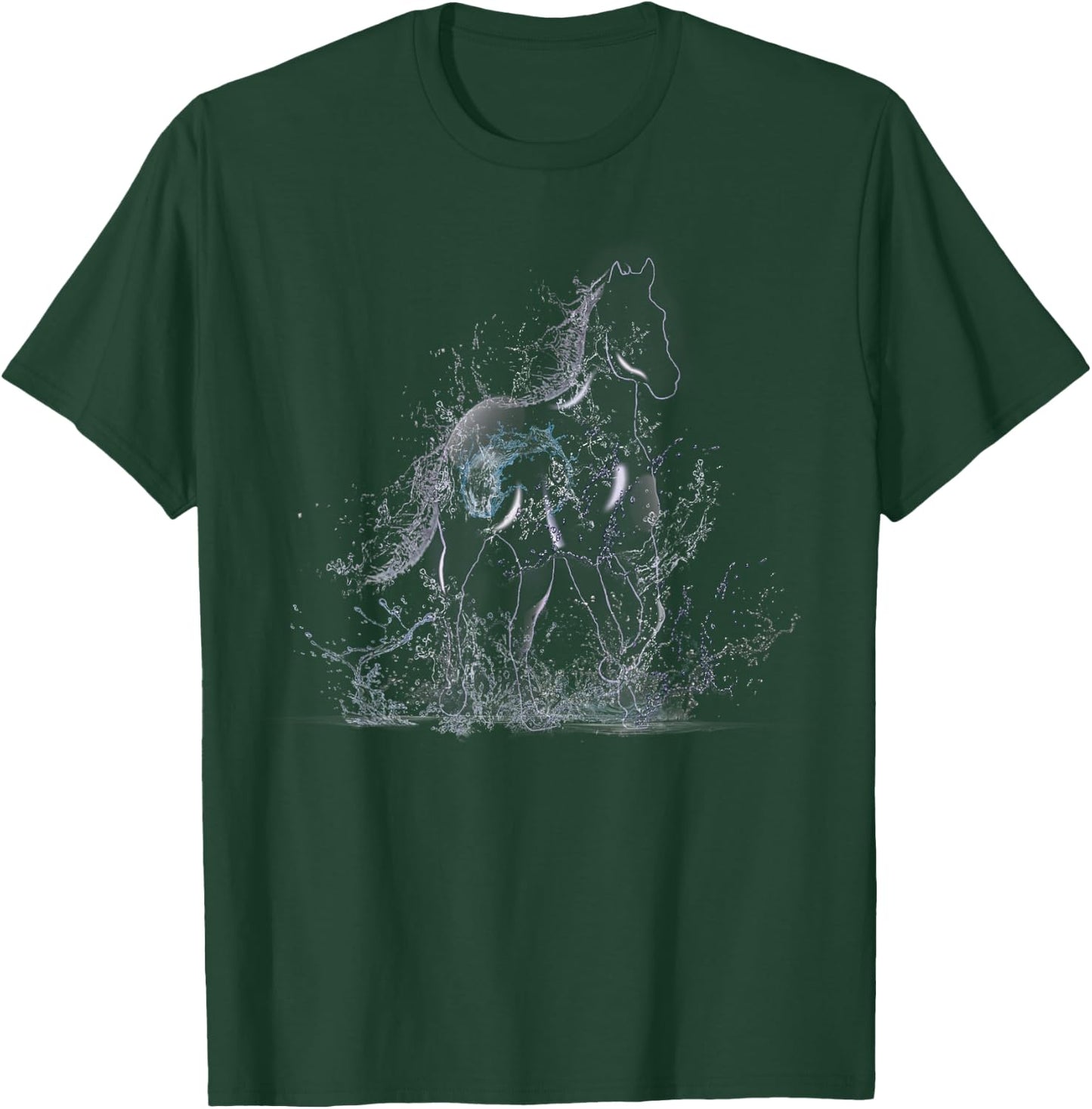 Water Spirit Horse Nokk Brook Horse Scandinavia Fairytale T-Shirt - T-Shirt | Forest