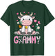 Grammy Cute Cow Moo Farmer Birthday Family Matching T-Shirt - T-Shirt | Forest