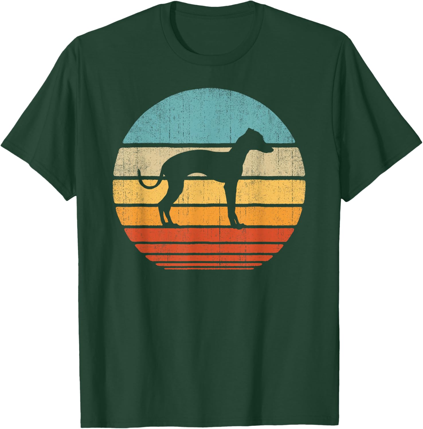 Italian Greyhound Retro Vintage 60s 70s Sunset Dog Lovers T-Shirt - T-Shirt | Forest