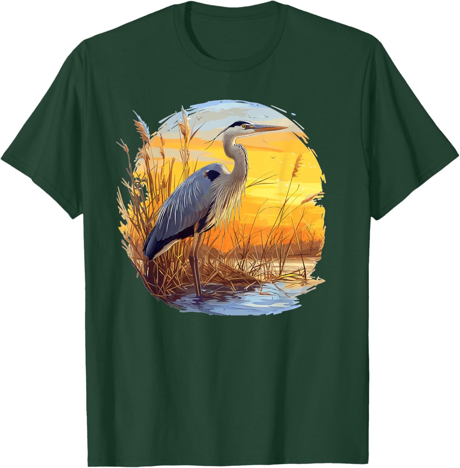 Herons Heron T-Shirt - T-Shirt | Forest