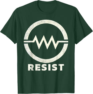 Resistor Symbol Resist Funny Electrical Engineering T-Shirt - T-Shirt | Forest
