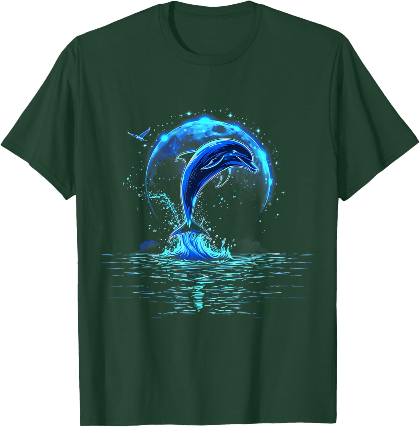 Sea Ocean Animal Lover Ocean Sea Dolphin Artwork Dolphin T-Shirt - T-Shirt | Forest