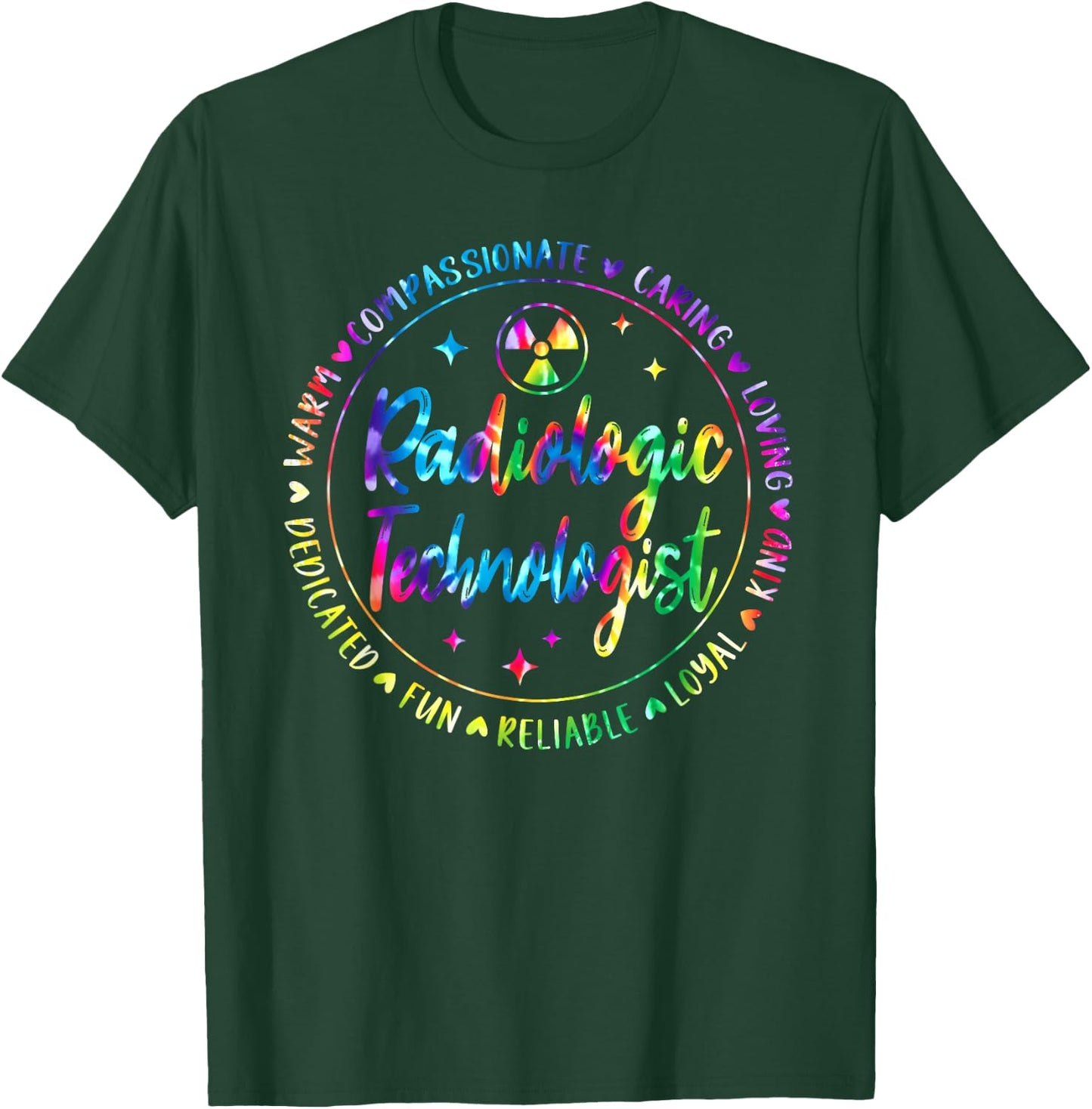 Radiology Technologist X-Ray Tech Radiologic Tie Dye T-Shirt - T-Shirt | Forest