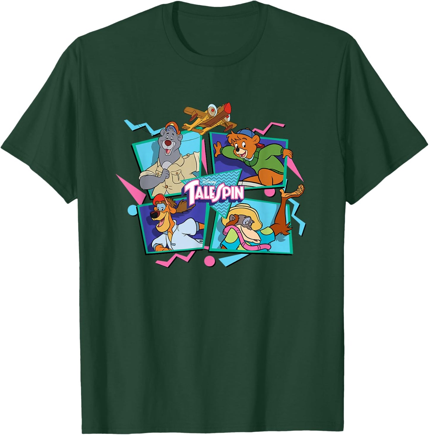 Talespin - Retro Character Group T-Shirt - T-Shirt | Forest
