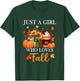 Just Girl Who Loves Fall Season Pumpkin Spice Leaves Autumn T-Shirt - T-Shirt | Forest