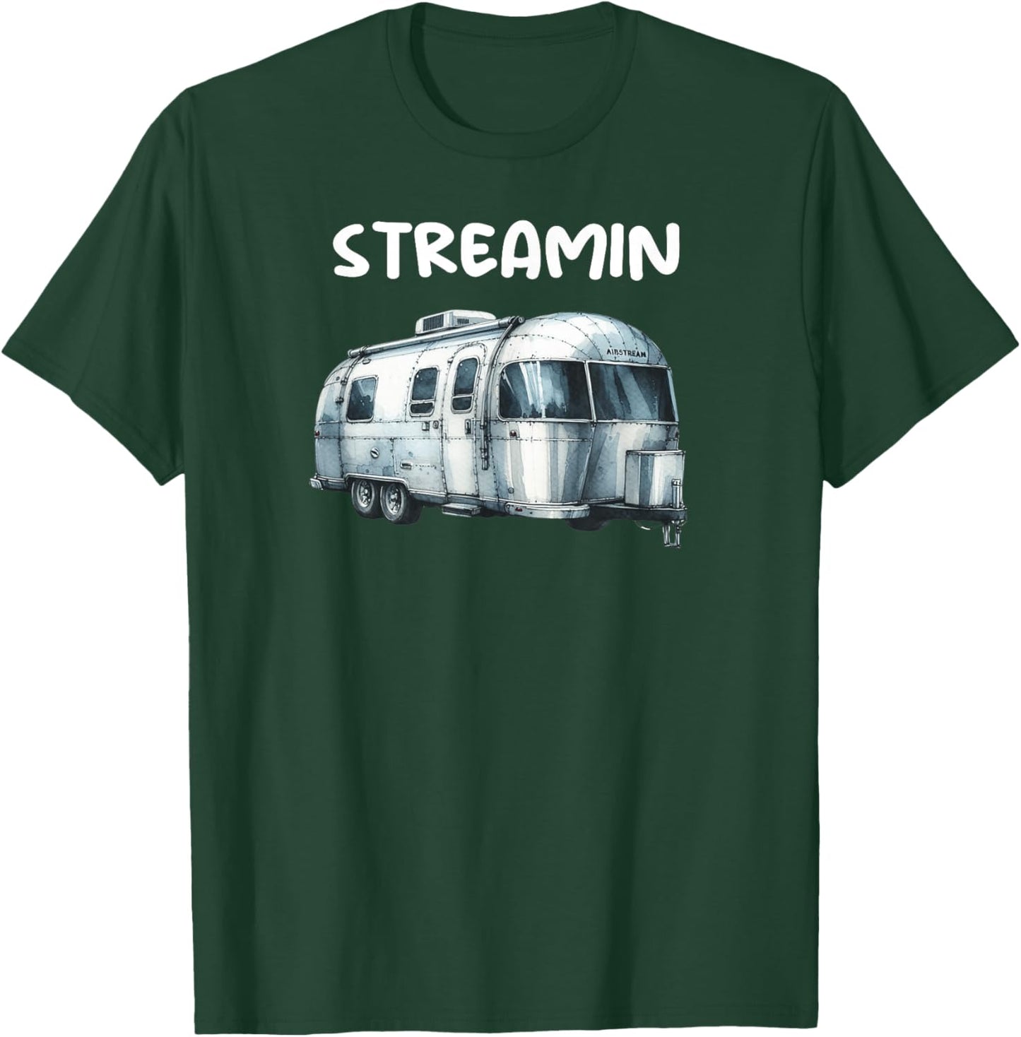 Great Retro Vintage Airstream Funny Camping T-Shirt - T-Shirt | Forest