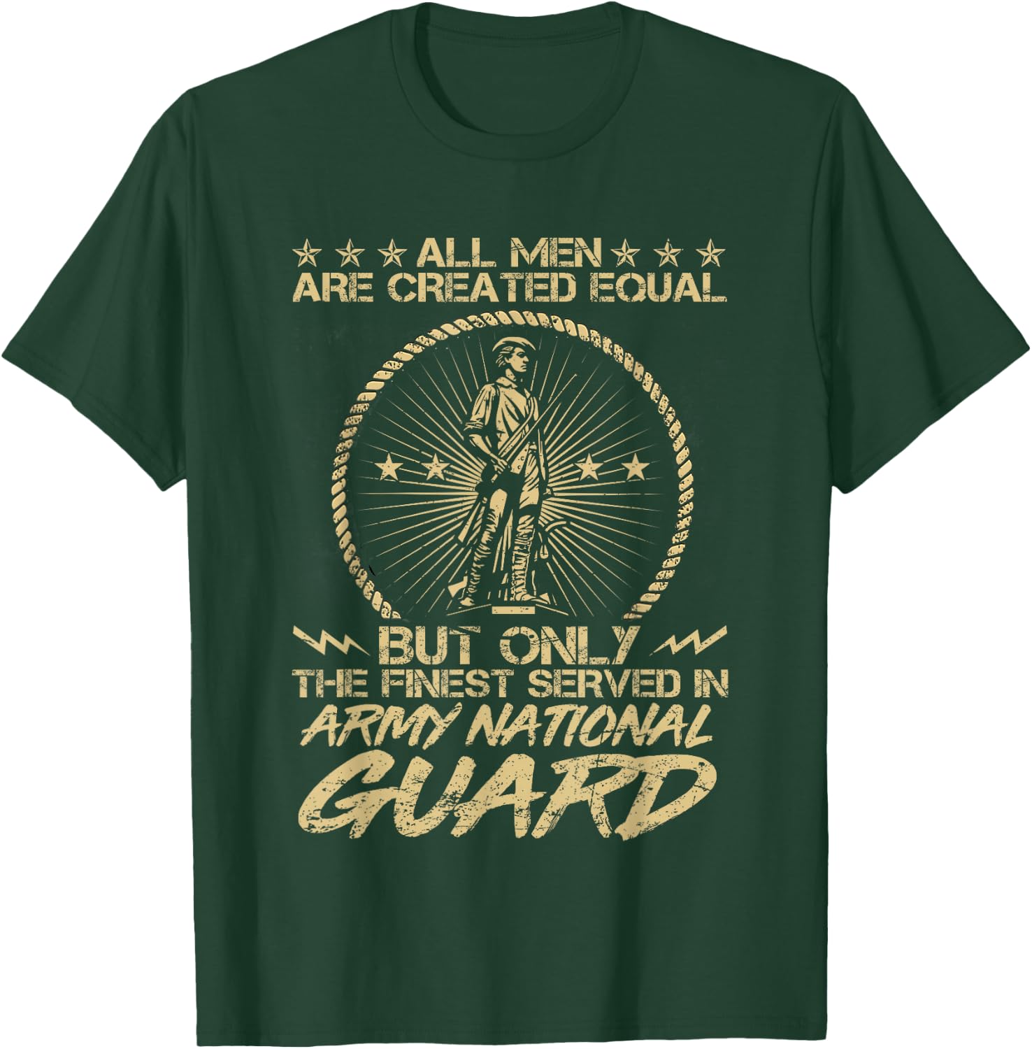 Only Finest Men Served In Army National Guard US Military T-Shirt - T-Shirt | Forest
