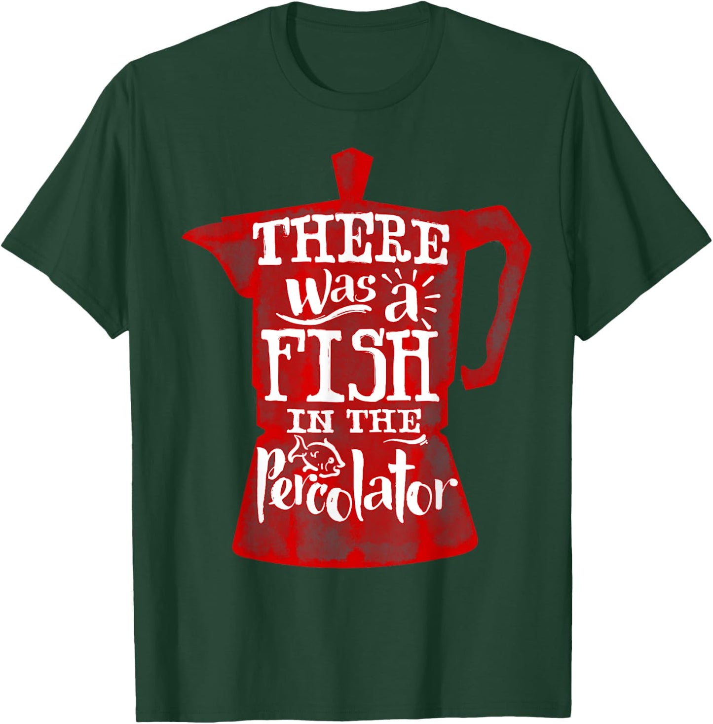 Twin Peaks Fish In the Percolator Coffee Pot Graphic T-Shirt - T-Shirt | Forest