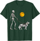 Siberian Husky Skeleton Dog Walking Halloween Costume T-Shirt - T-Shirt | Forest