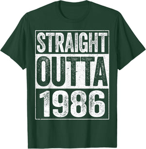 Straight Outta 1986 38th Birthday Shirt T-Shirt - T-Shirt | Forest