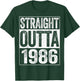 Straight Outta 1986 38th Birthday Shirt T-Shirt - T-Shirt | Forest