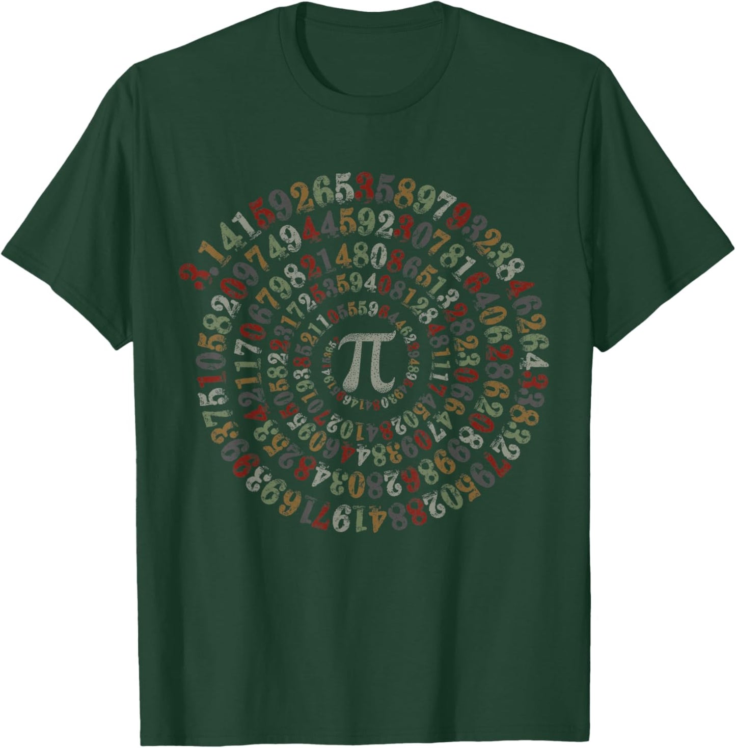 Funny Pi Day Shirt Spiral Pi Math Shirt for Pi Day 3.14 T-Shirt - T-Shirt | Forest