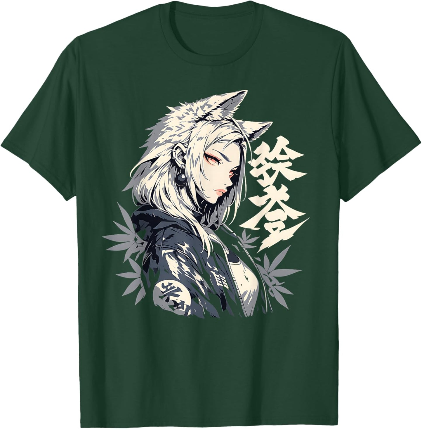 Goth Grunge Demon Anime Furry Wolf Horror Alt Aesthetic , Small, Black T-Shirt - T-Shirt | Forest