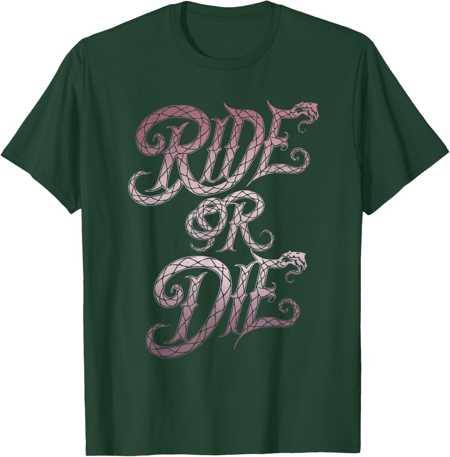 Ride or Die Motivational Men Women T-Shirt - T-Shirt | Forest