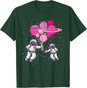 Space Exploration Cosmonaut Space-Man Alien Spaceship T-Shirt - T-Shirt | Forest