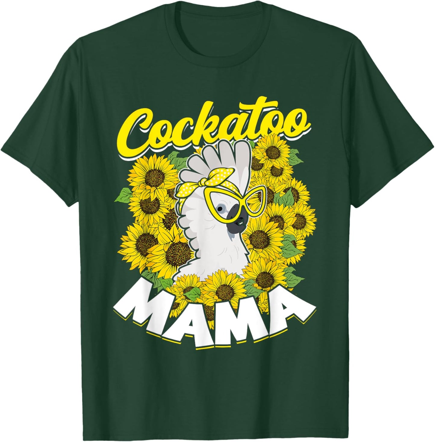 Cockatoo Mama Pet Bird Parrot Mom Umbrella Cockatoo T-Shirt - T-Shirt | Forest